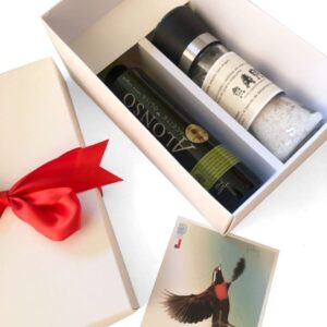Regalo Aceite de Oliva & Molinillo de Sal
