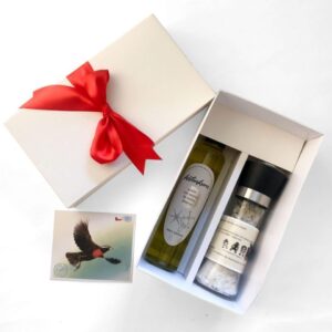 Regalo Aceite de Oliva Trufado y Molinillo de Sal