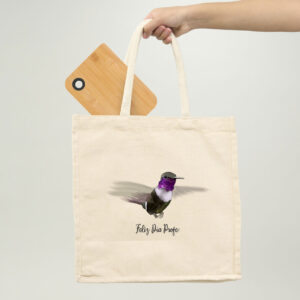 Bolsa de algodón ilustrada y personalizada con diseño único