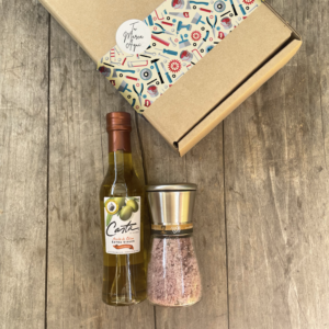 Regalo Molinillo de Sal al Carménère y Aceite de Oliva