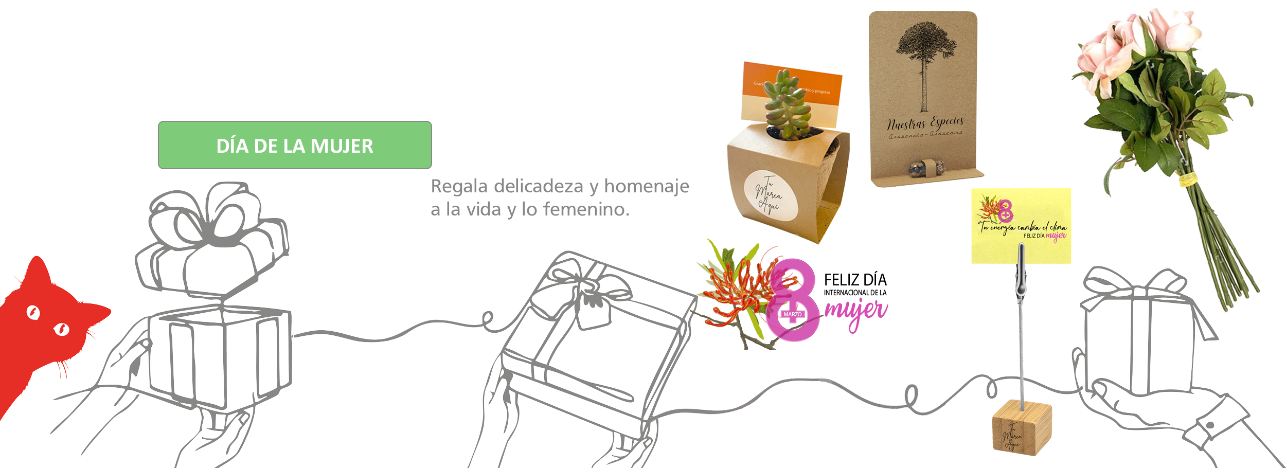 Regalos Día de la Mujer personalizados para empresas – packs por volumen