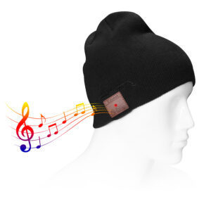 Gorro de lana Bluetooth con audífonos incorporados personalizable