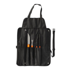 Delantal de BBQ con 3 herramientas para asado personalizado