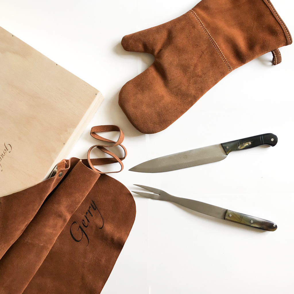 PACK1: Pechera de Reno Guantes y Set Cuchillo