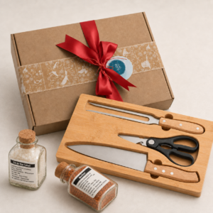 Regalo corporativo para asado Set BBQ Bistec con merkén y sal de mar